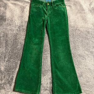 Green corduroy pants